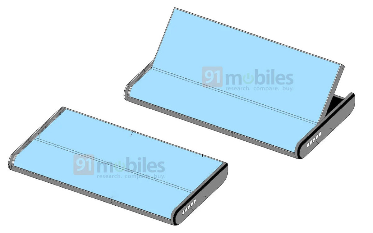 Samsung foldable and rolling phone patent