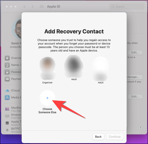 How to add recovery contact on Apple devices