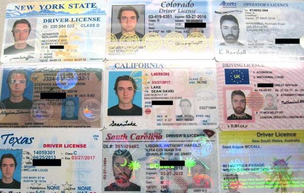 Ross Ulbricht fake ID cards