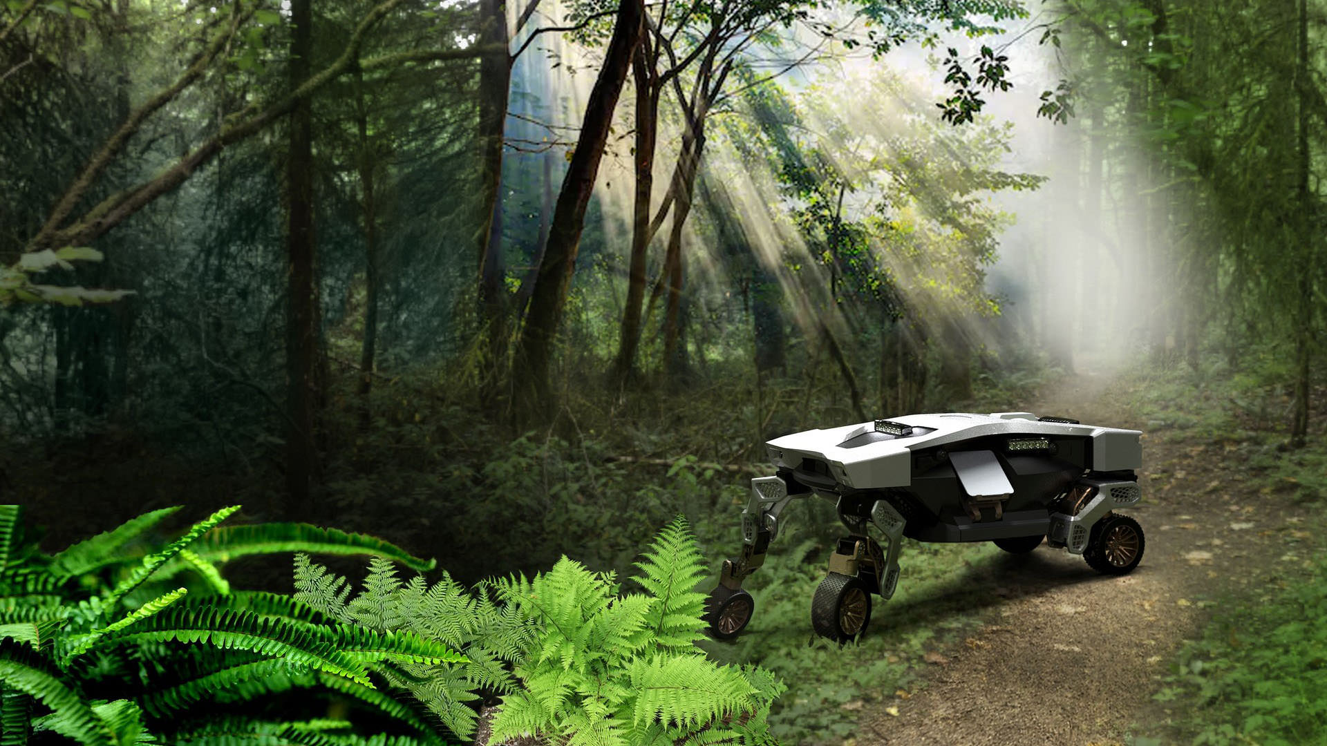 خودروی مفهومی رباتیک هیوندای تایگر / Hyundai TIGER Concept در جنگل