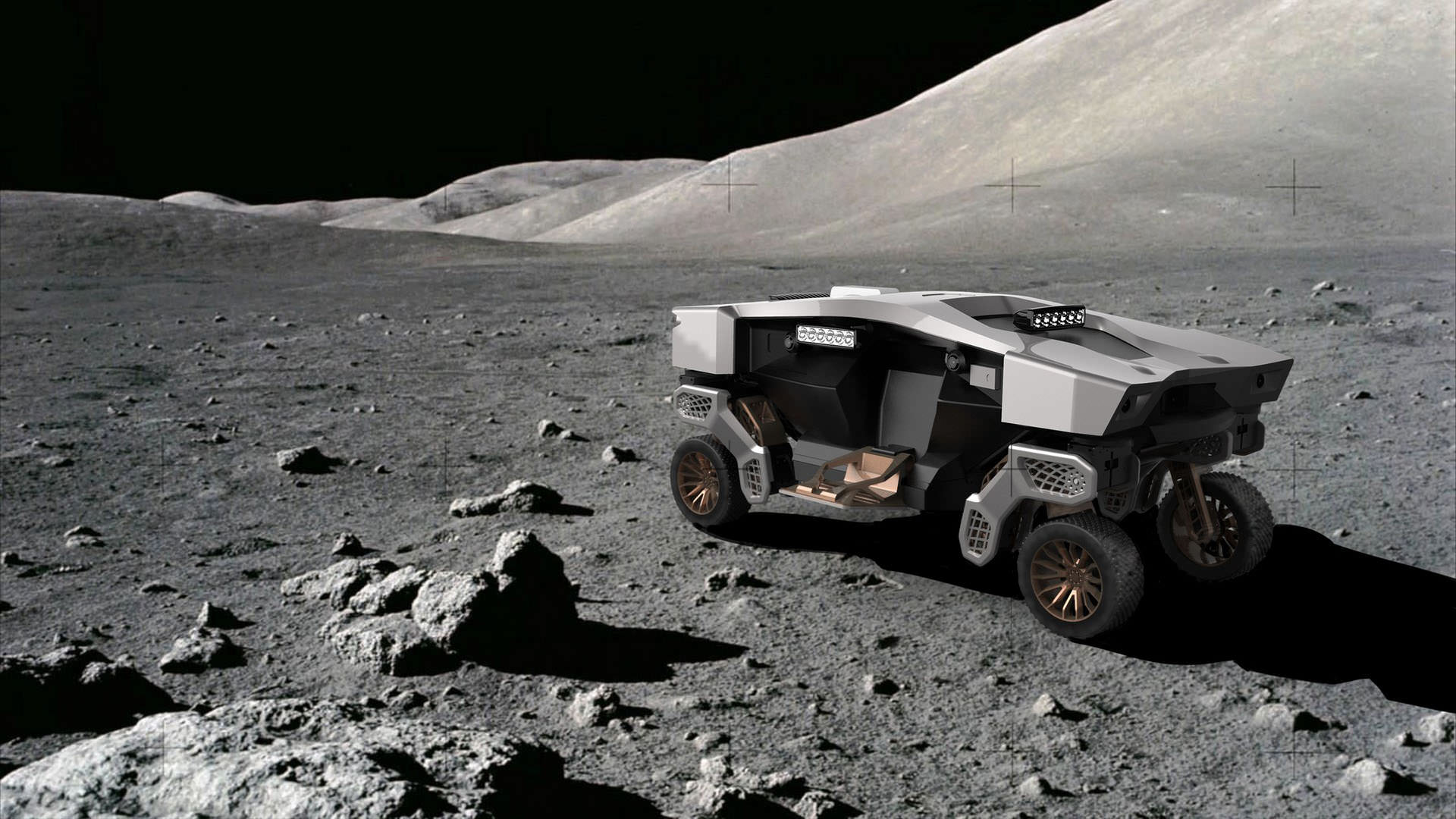 خودروی مفهومی رباتیک هیوندای تایگر / Hyundai TIGER Concept در حال اکتشاف روی ماه