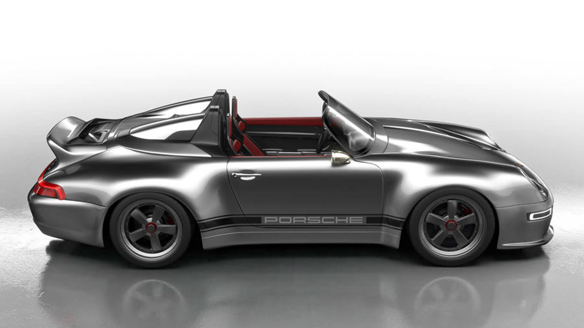 نمای جانبی پورشه 993 اسپیدستر / Porsche 993 Speedster Remastered با تیونینگ گانتر ورکس 