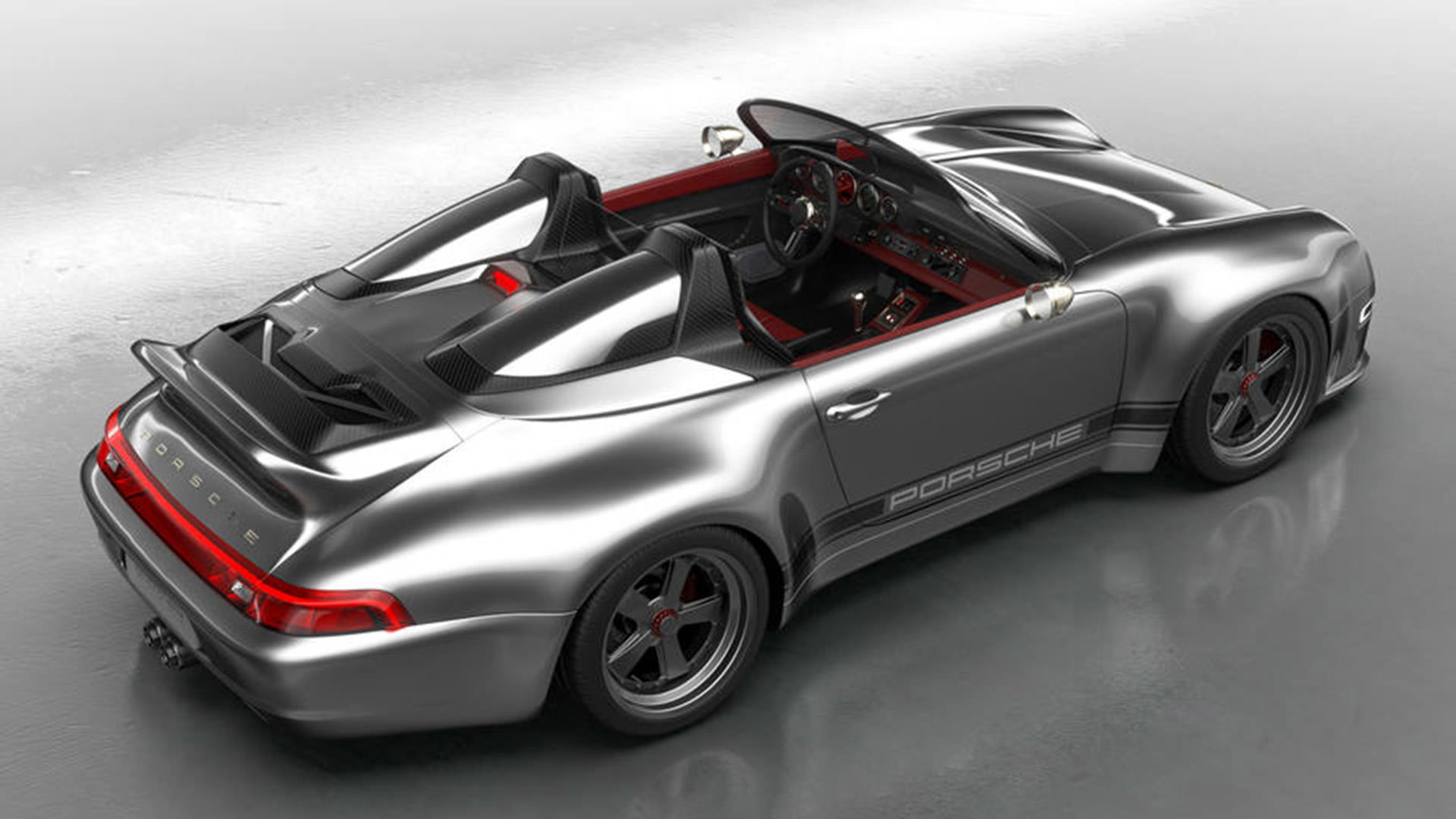 نمای بالا پورشه 993 اسپیدستر / Porsche 993 Speedster Remastered با تیونینگ گانتر ورکس 