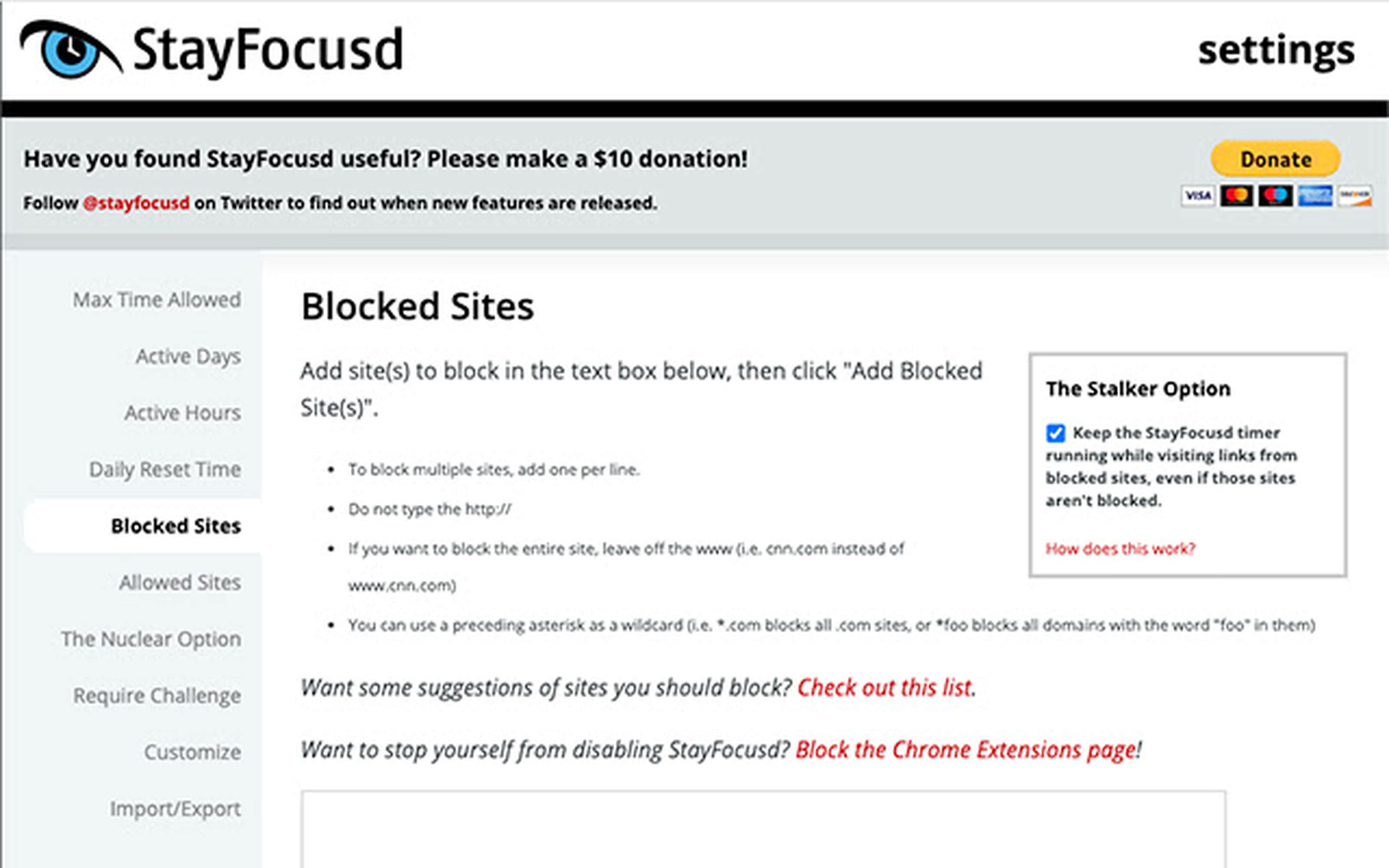 Stay Focusd plugin