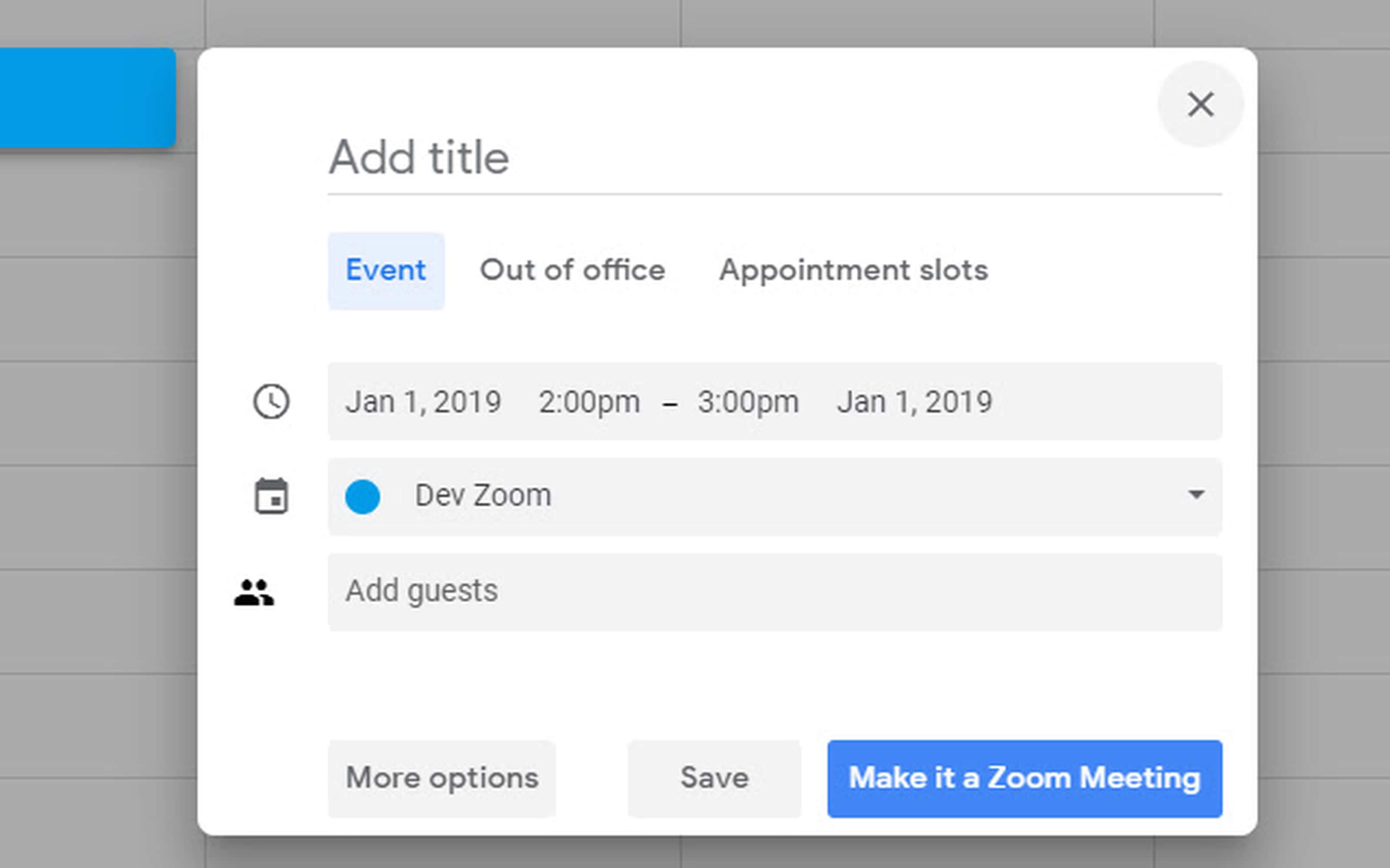 zoom scheduler chrome