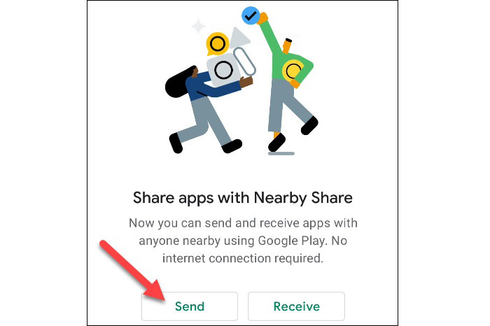 Share the app with Nearby Share - 4
