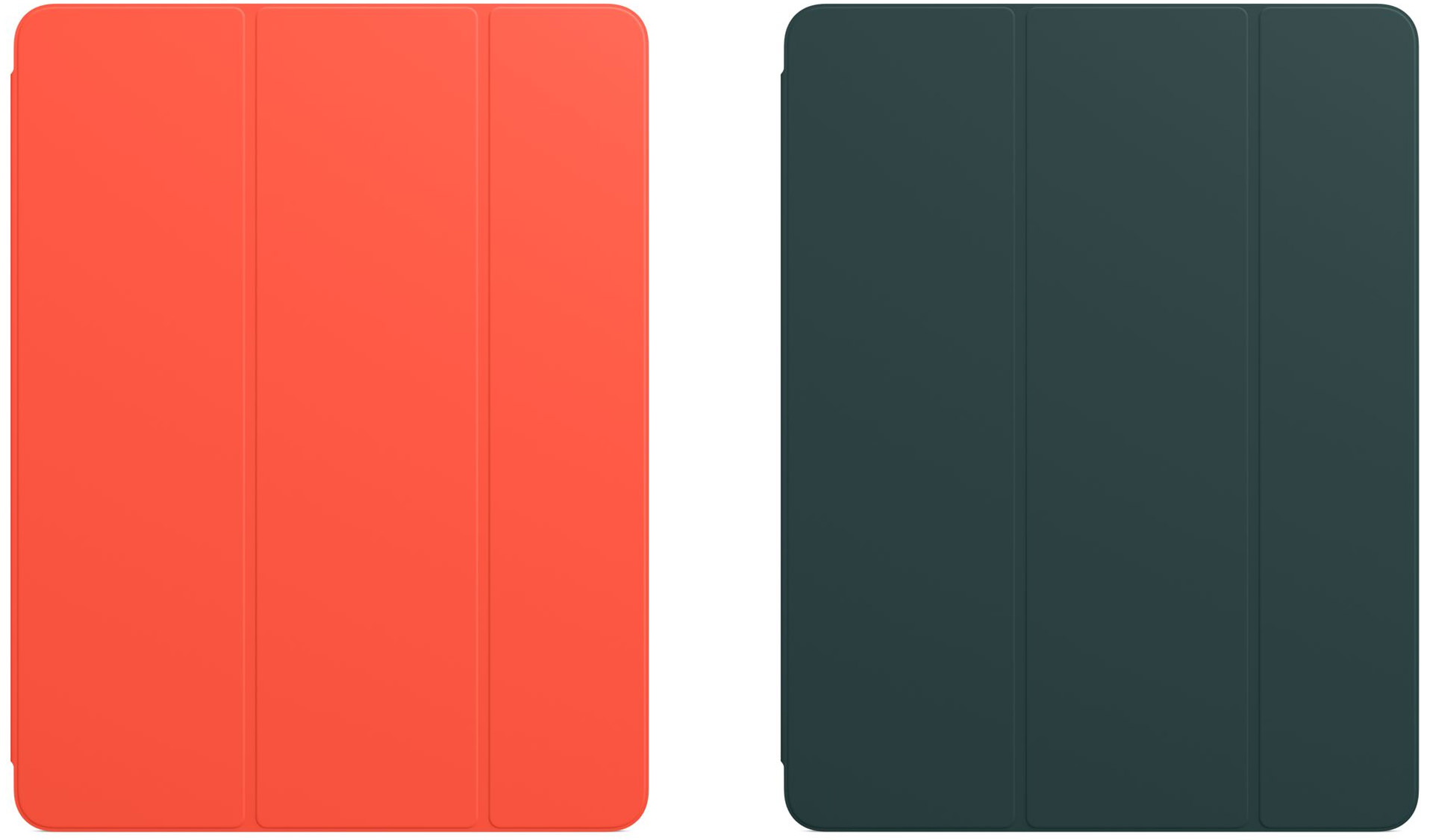 رنگ نارنجی و سبز اسمارت فولیو و اسمارت کاور اپل
