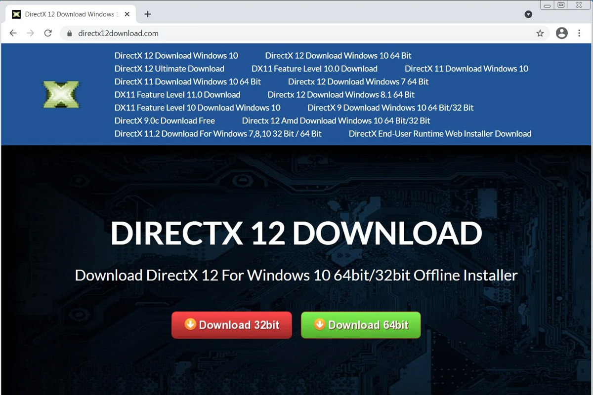 هکرها در پوشش سایت دانلود DirectX 12 اطلاعات کاربران را سرقت کردند