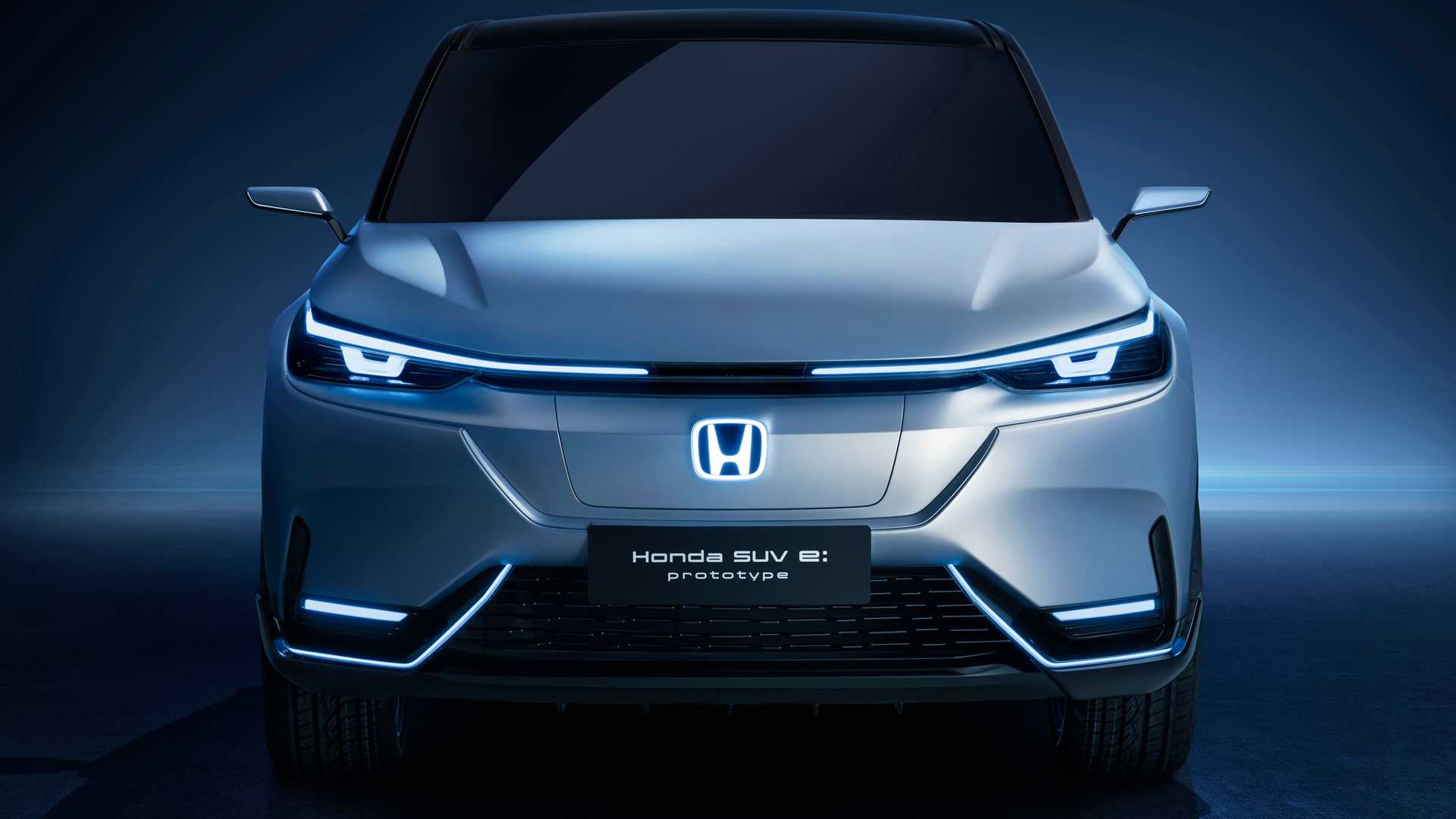نمای جلو پروتوتایپ شاسی بلند برقی هوندا / Honda SUV E:Prototype Concept