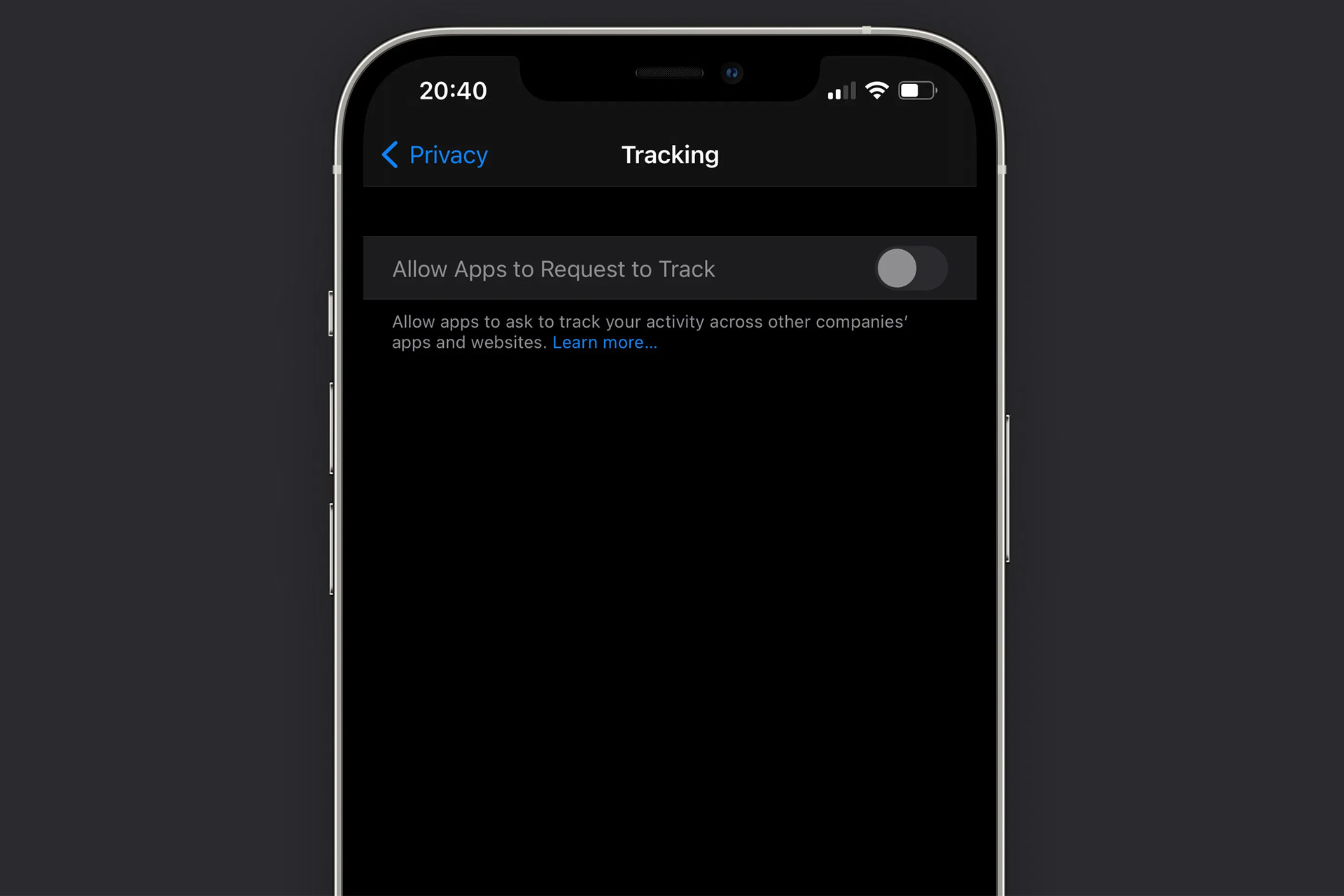 قابلیت App Tracking Transparency برای برخی کاربران iOS 14.5 غیرفعال است