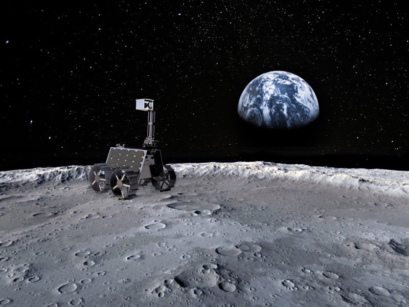 تصویر هنری از راشد نخستین سطح نورد قمری امارات
