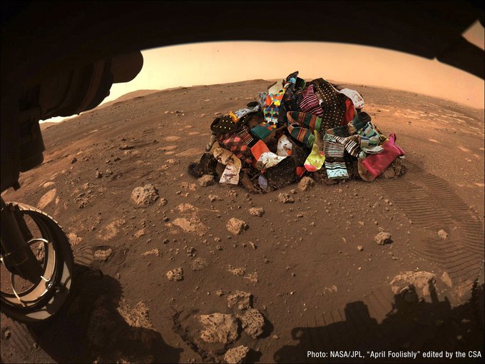 April Fool's Lie: Socks on Mars