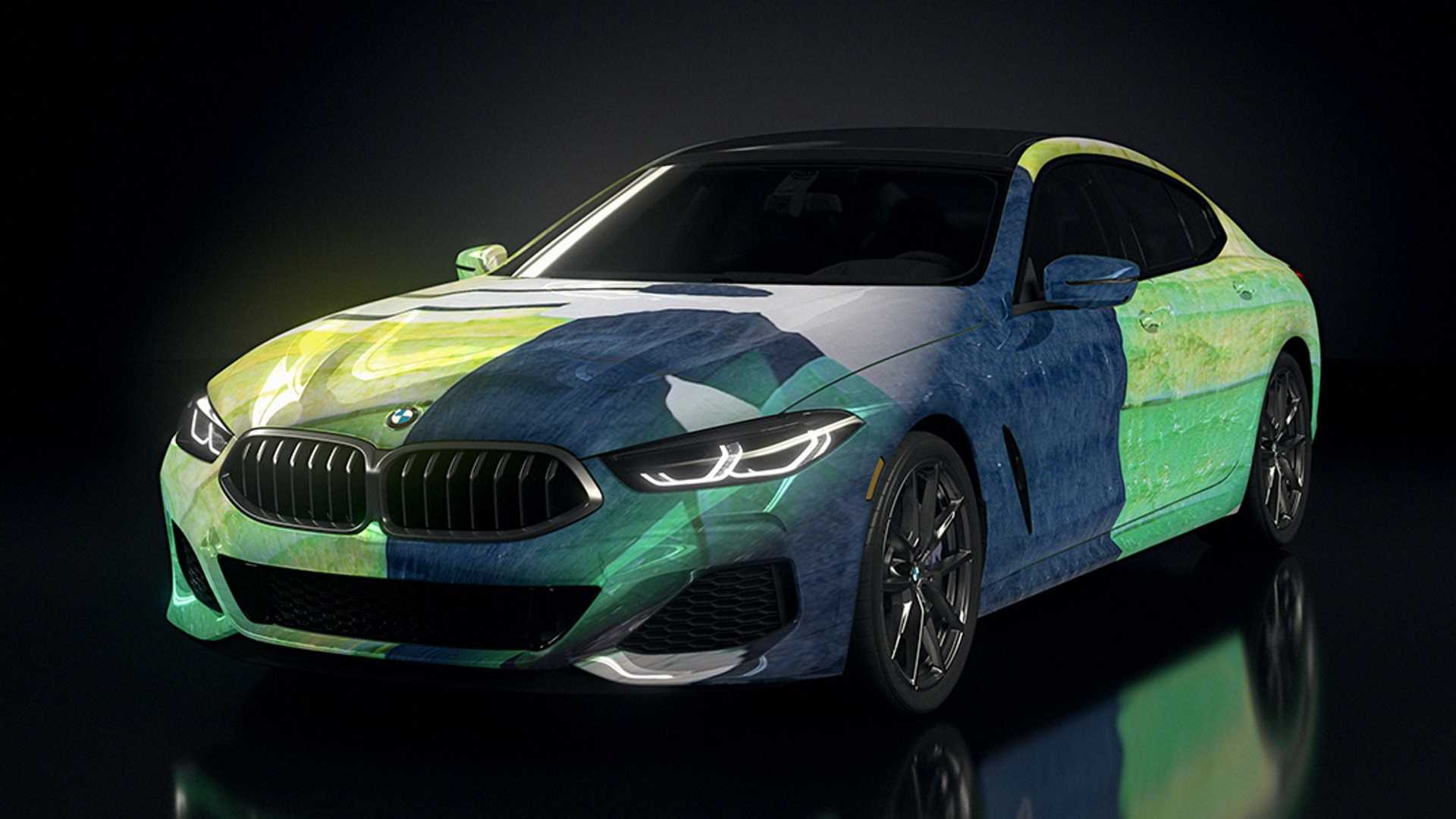 بی ام و سری 8 گرن کوپه / BMW 8 Series Gran Coupe رنگ سبز هوش مصنوعی