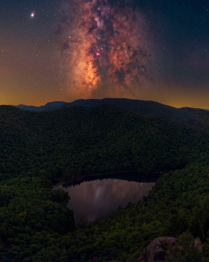 جادوی ADK / دنیل استین / کوه‌های ادیراندک، نیویورک، ایالات متحده آمریکا /  عکاس سال کهکشان راه‌ شیری ۲۰۲۱