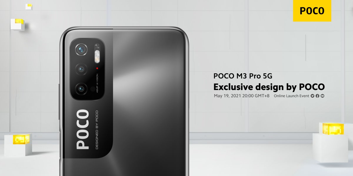 poco m3 pro 5g design - طراحی ظاهری پوکو M3 پرو 5G با انتشار تیزر رسمی مشخص شد