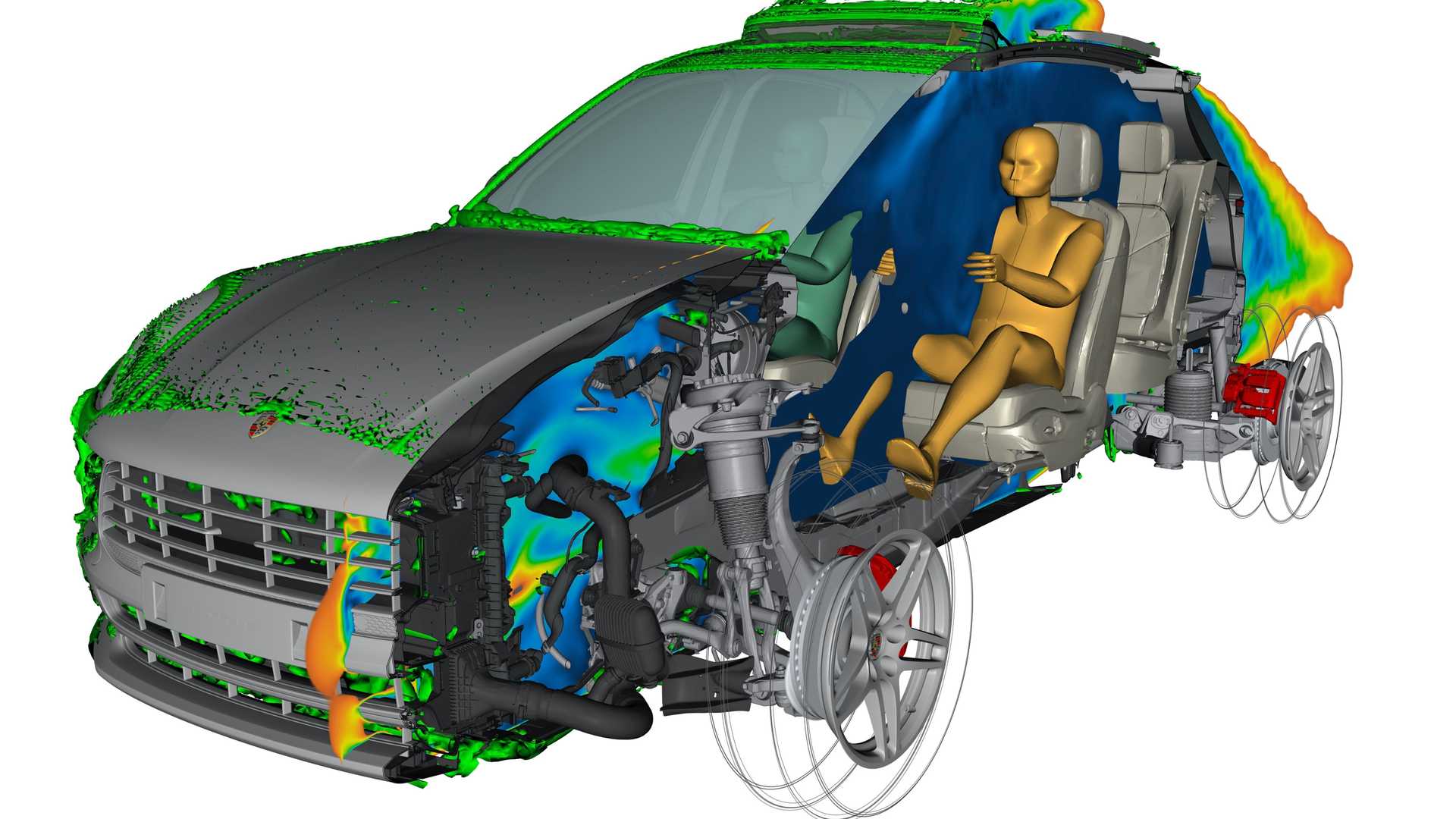 شبیه سازی پروتوتایپ کراس اور برقی پورشه ماکان / Porsche Macan EV crossover