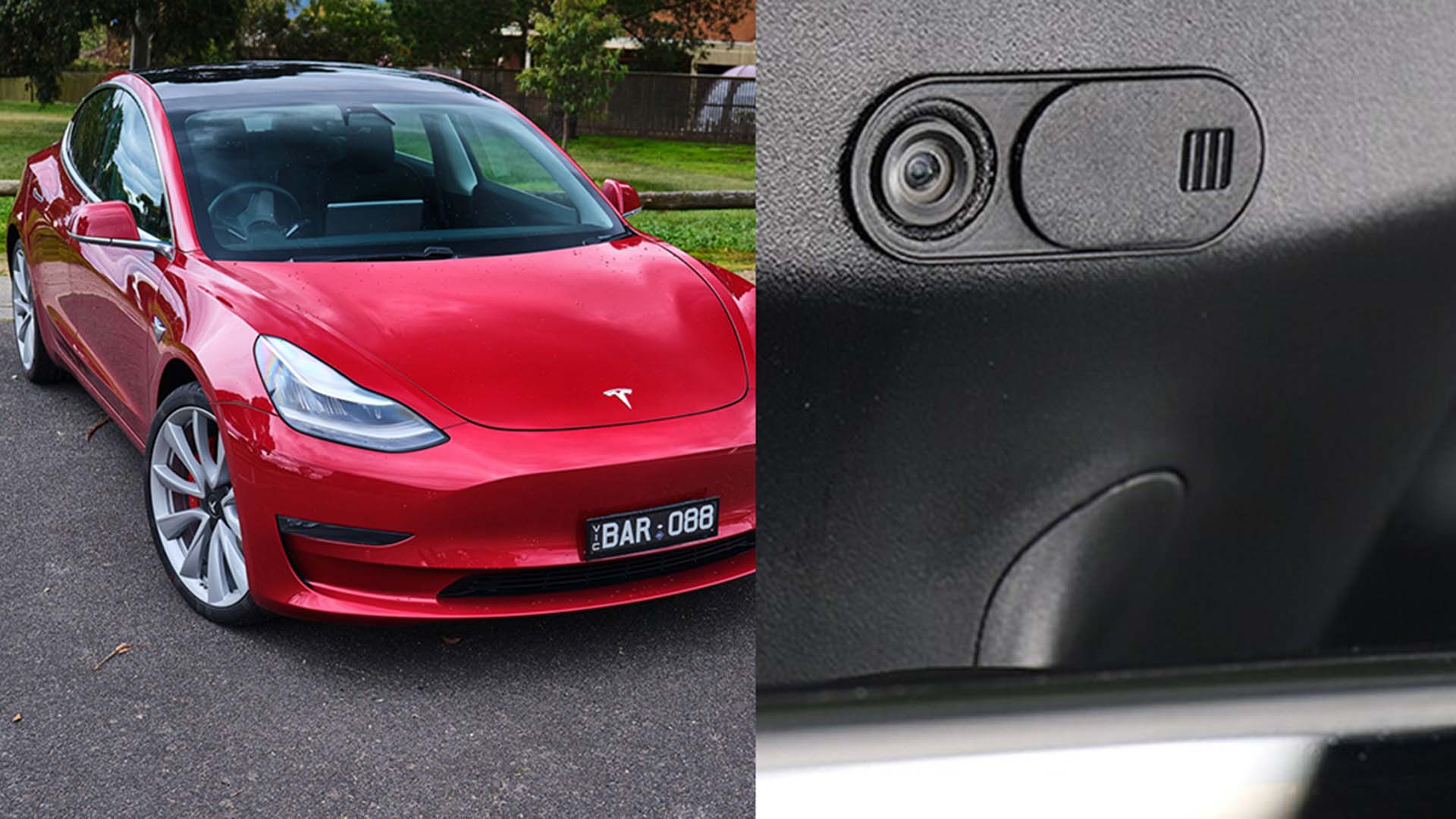 دوربین داخلی تسلا مدل 3 / Tesla Model 3 Camera