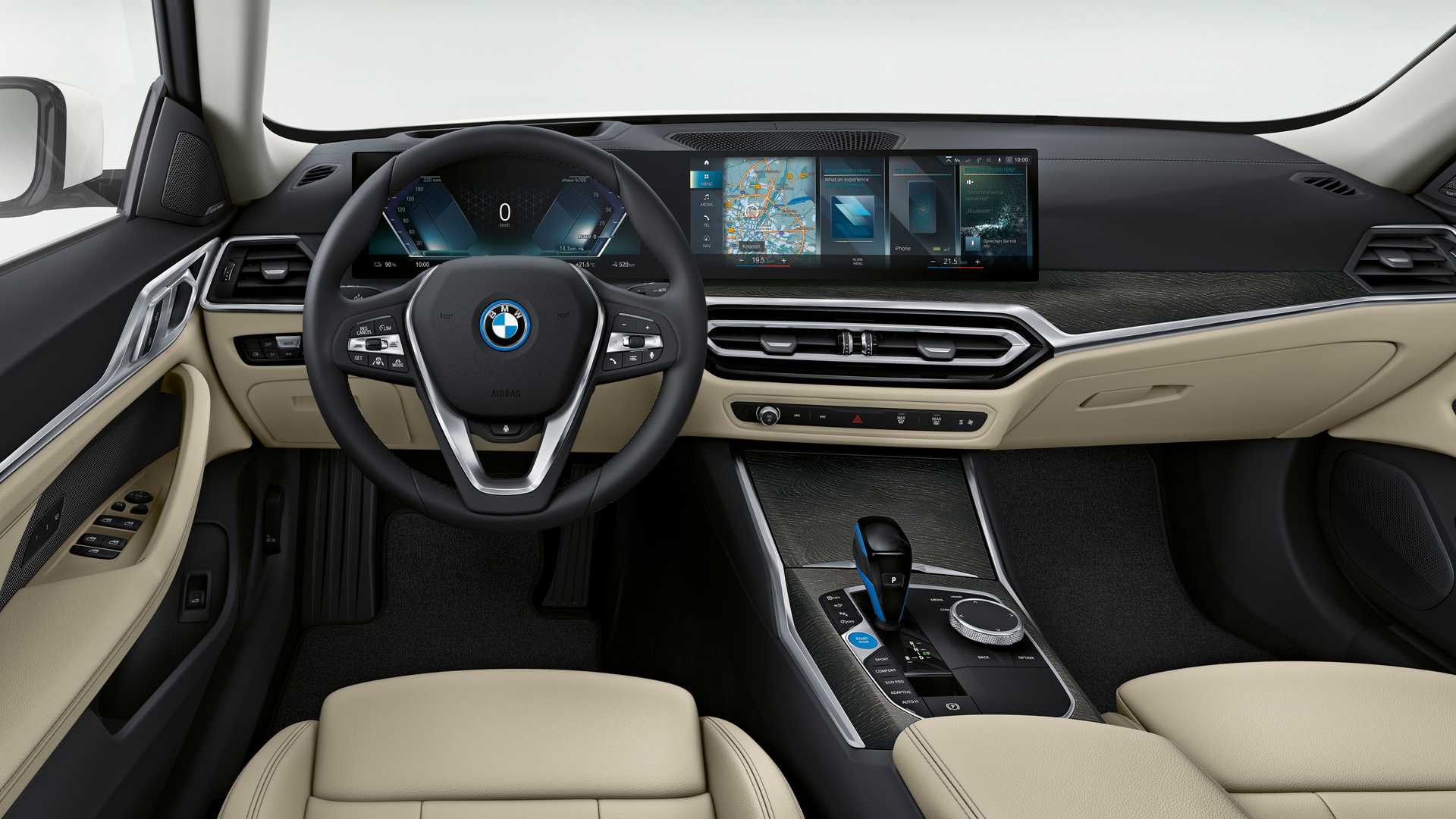 نمای داخلی BMW i4 بی ام و آی4 برقی