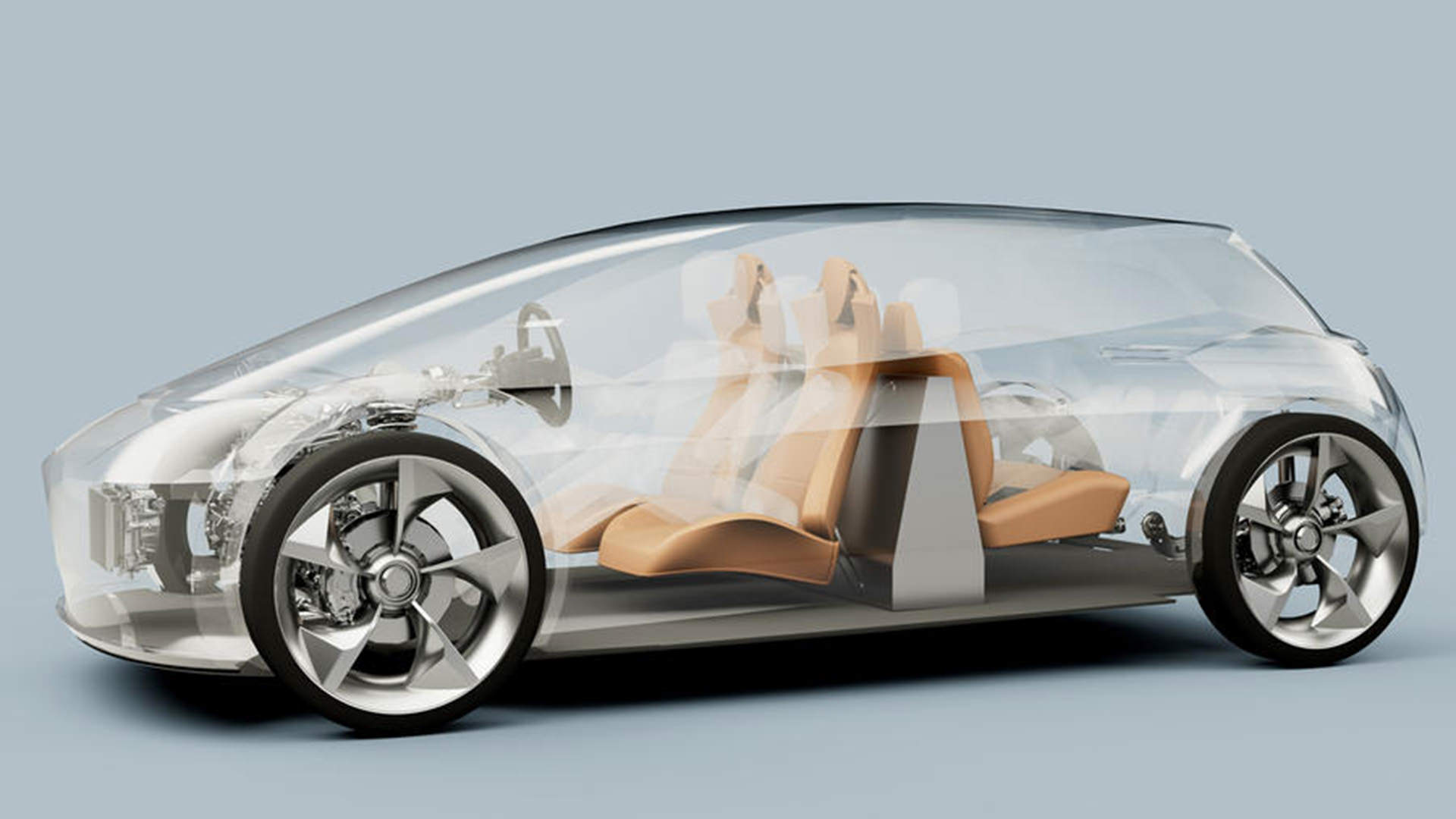نمای جانبی خودروی الکتریکی مفهومی پیج رابرتس / Page-Roberts concept electric car