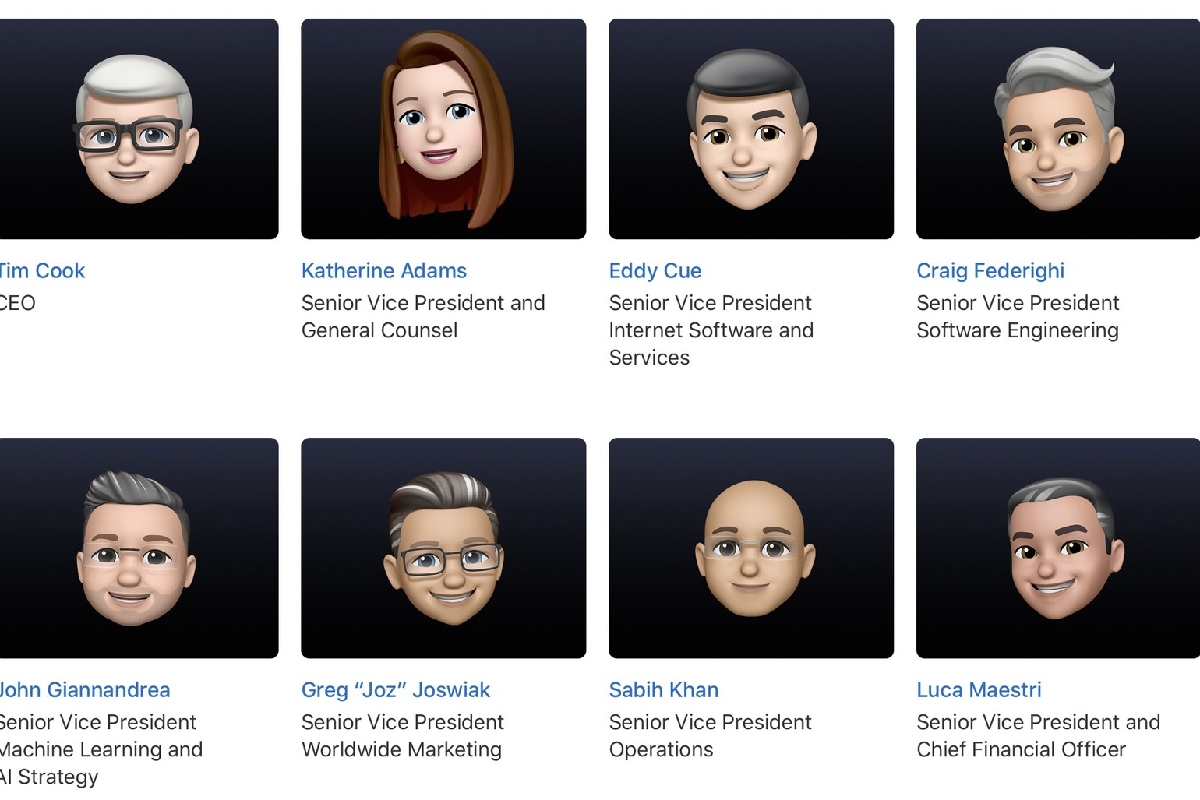 تصویر پروفایل مدیران اپل در آستانه‌ی WWDC 2021 به میموجی تبدیل شد