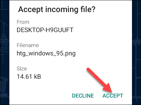 انتقال بی‌سیم فایل از ویندوز به اندروید