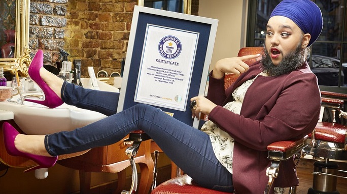 رکورد گینس/ جوانترین زن ریشدار جهان