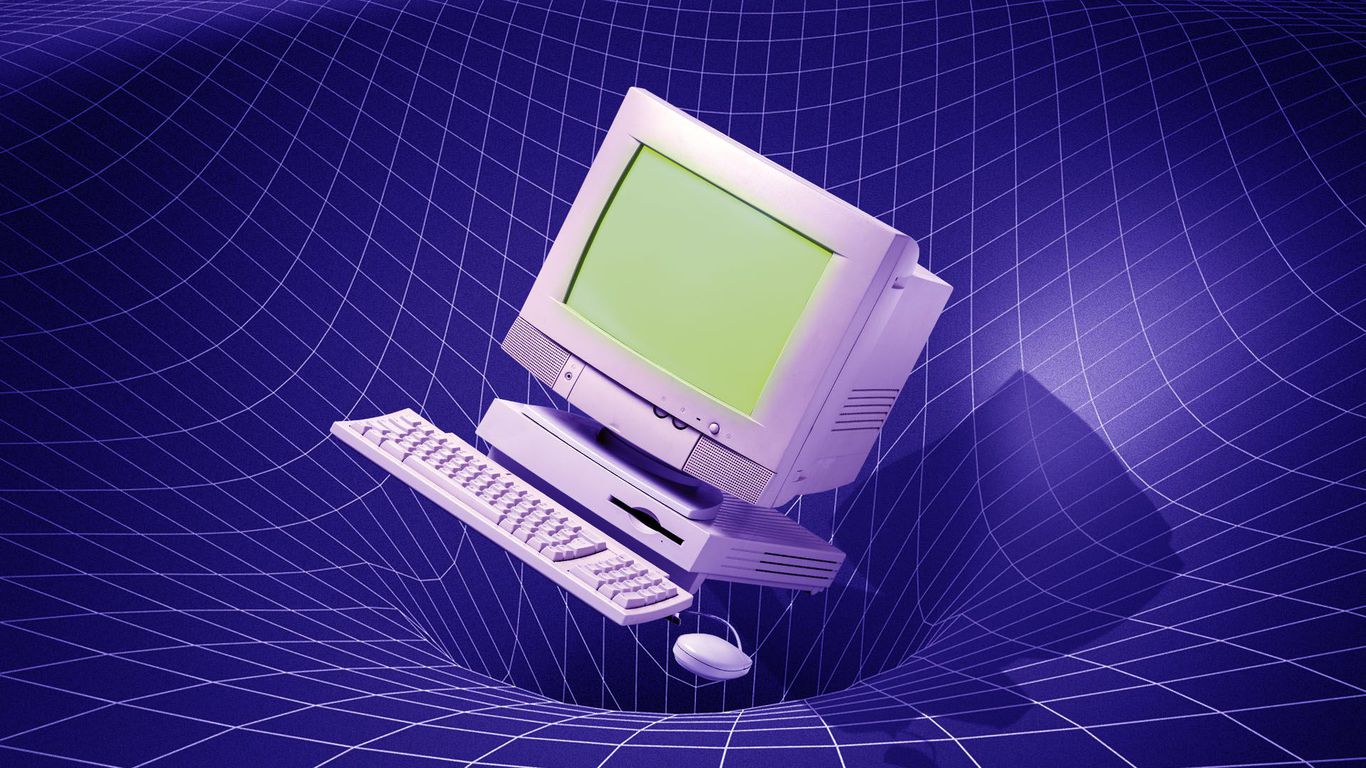 تصویری از کامپیوتر قدیمی