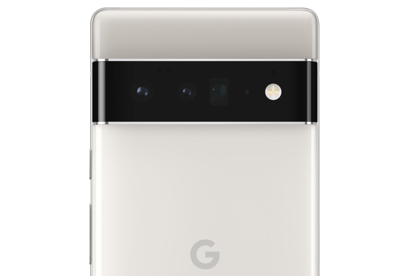 Back panel of Google Pixel 6 Pro mobile phone / Google Pixel 6 Pro white