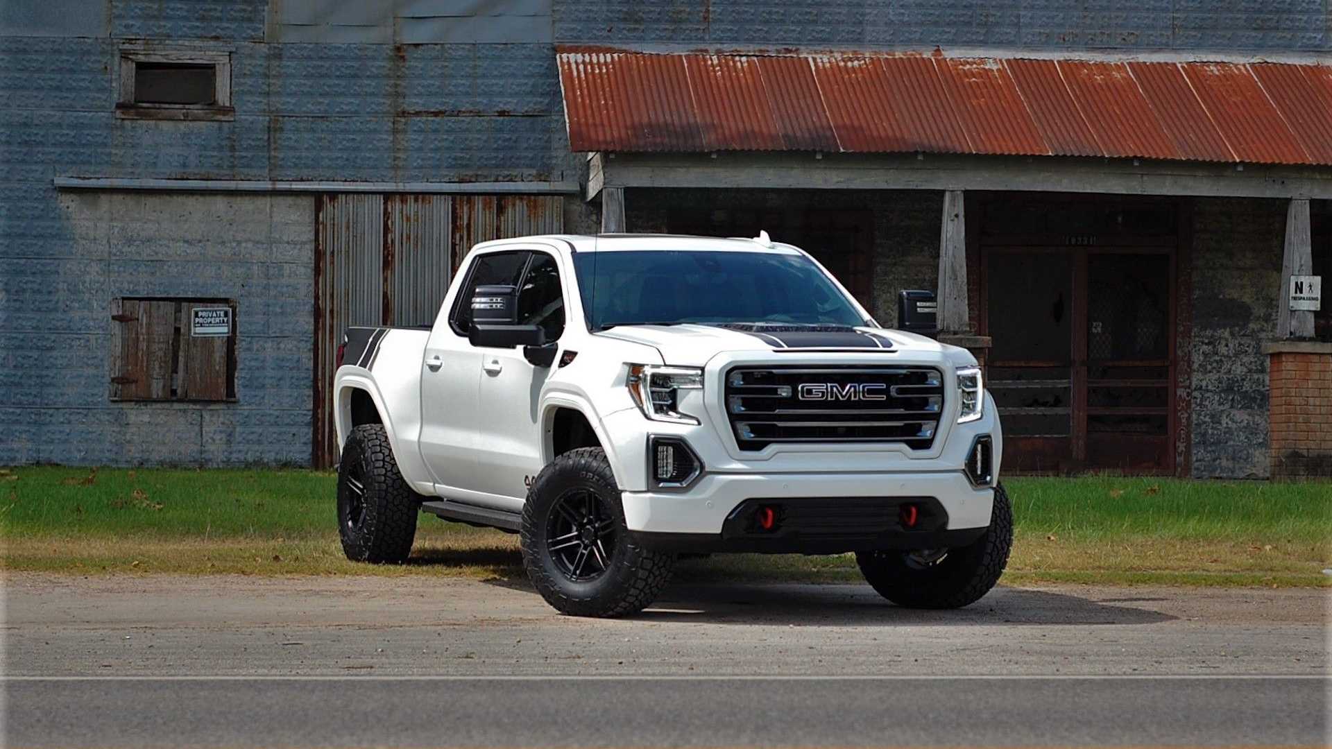 نمای جلو وانت پیکاپ جی ام سی سیرا جکال / GMC Sierra Jackal سفید رنگ