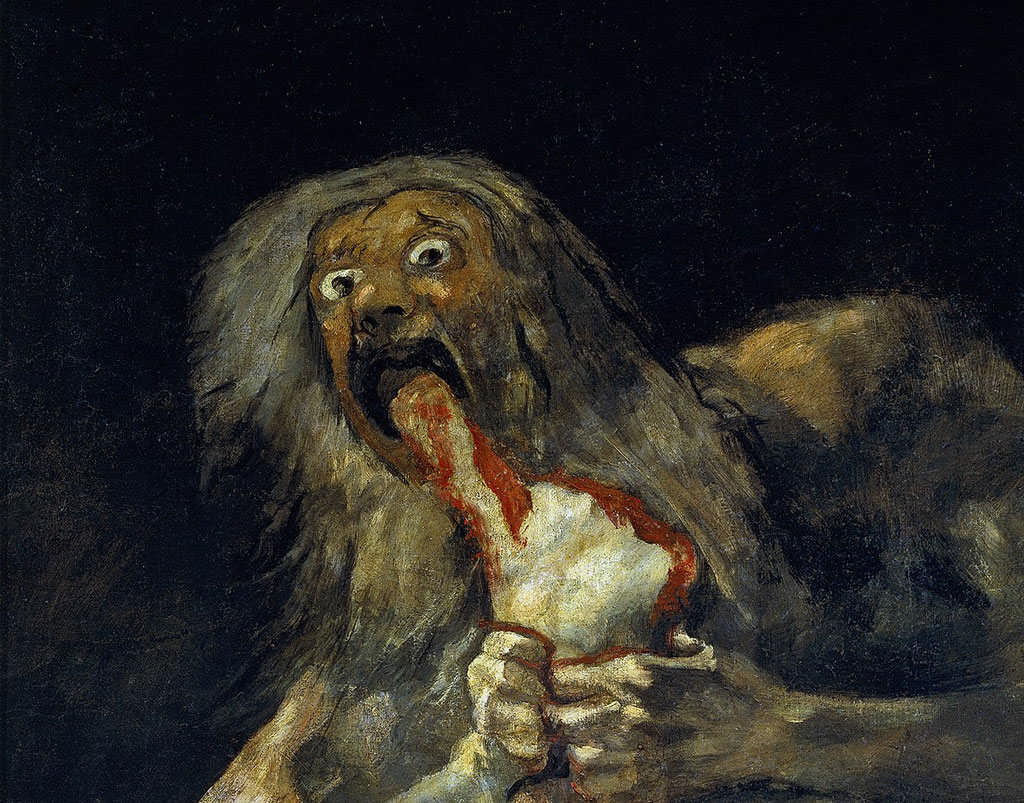 تابلوی «ساتورن پسرش را می‌بلعد»‌ اثر فرانسیسکو گویا