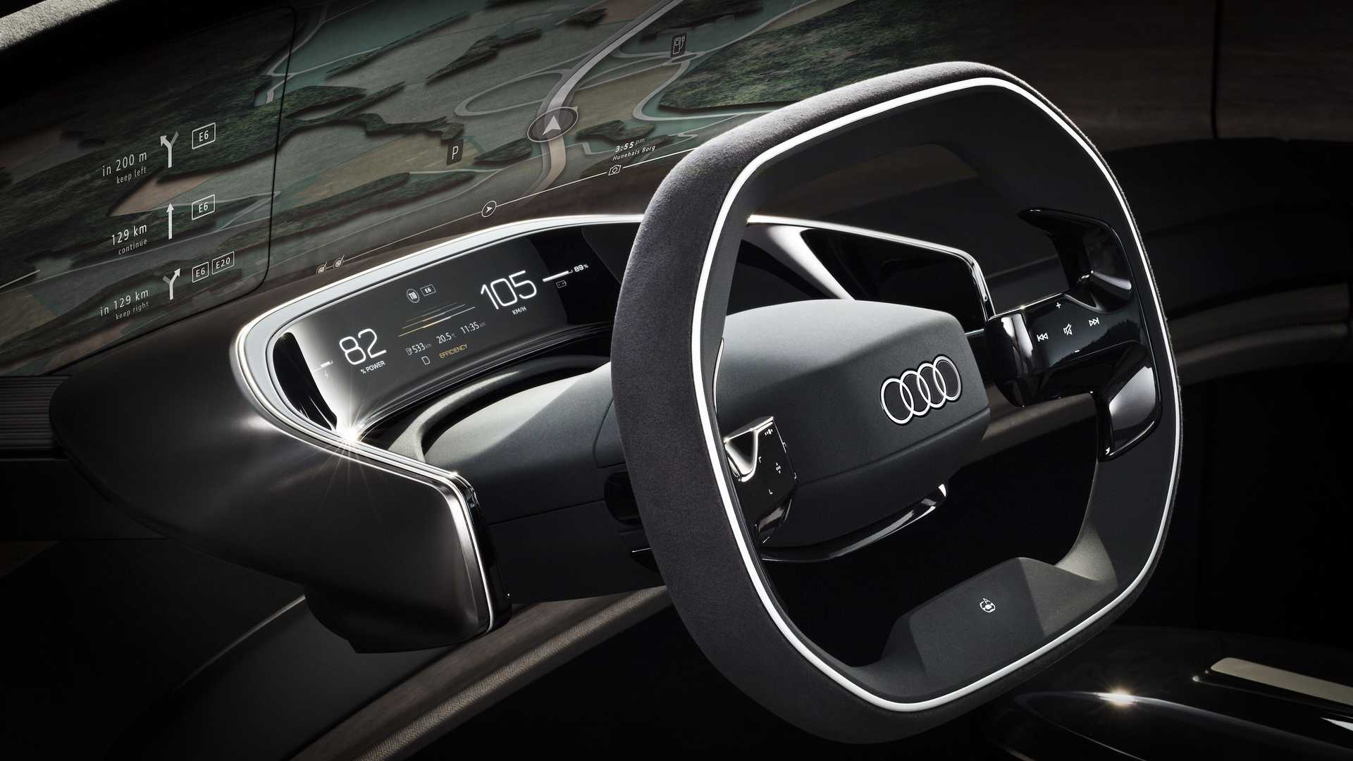 Audi Grandsphere Concept نمای فرمان  آئودی گرندسفیر مفهومی 