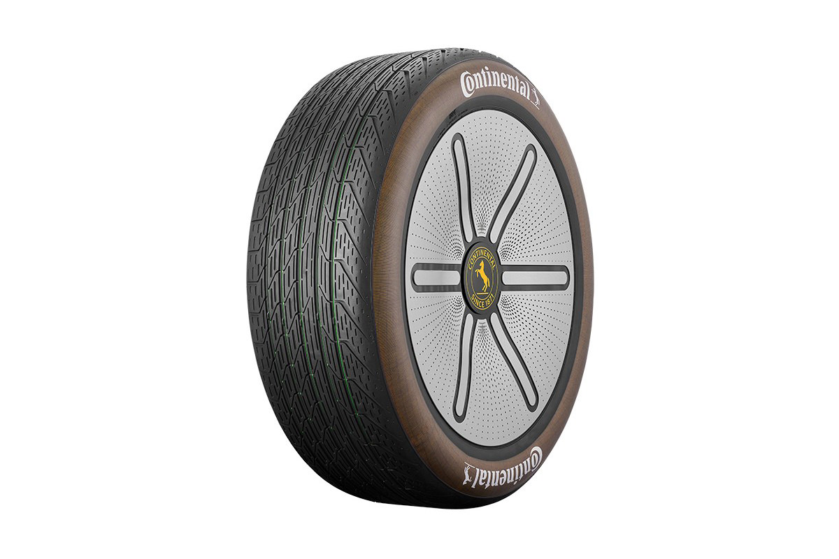 نمای سه چهارم تایر مفهومی کنتیننتال / Continental GreenConcept tire