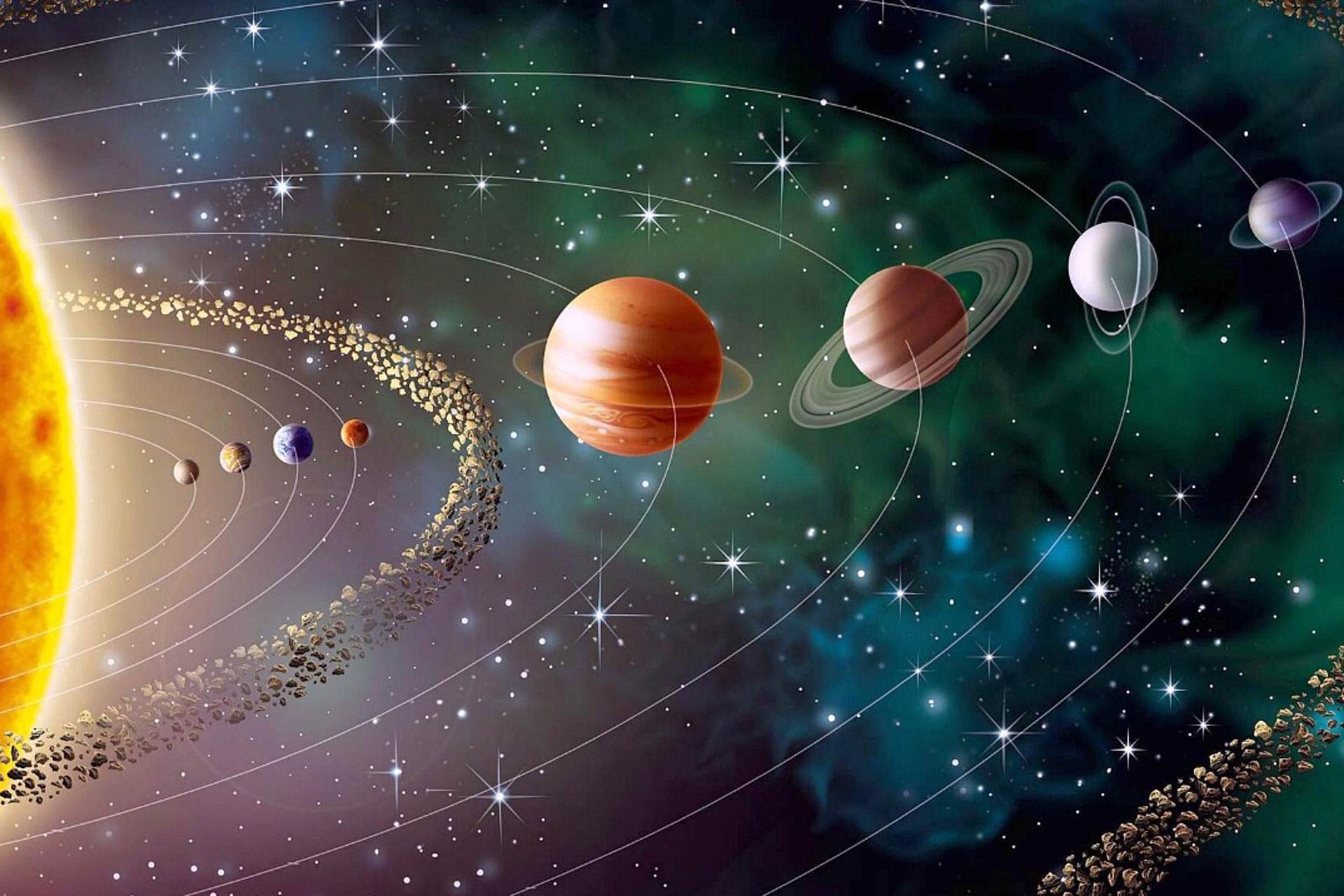 چرا سیاره‌های منظومه‌ شمسی روی صفحه‌ی یکسانی قرار دارند