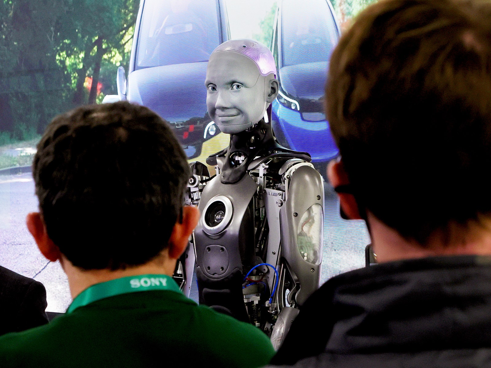 Ameca humanoid robot at CES 2022
