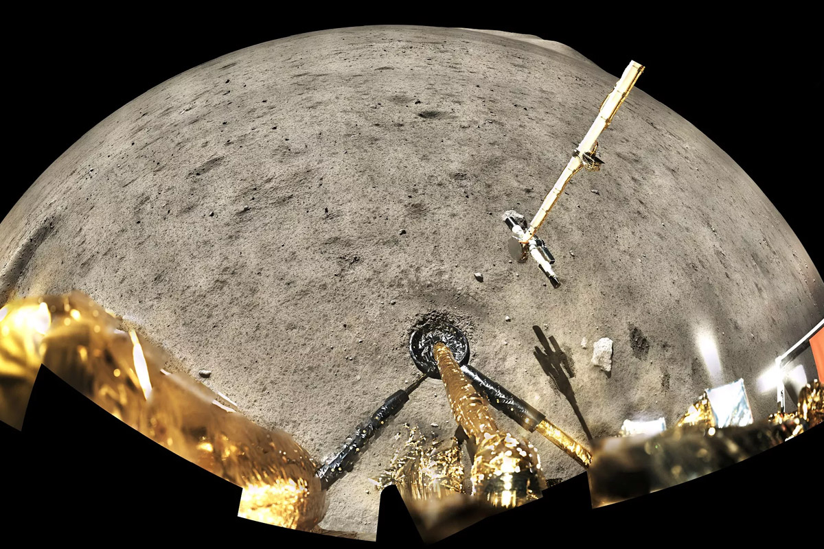 ماه‌نشین چینی چانگ ای ۵، نخستین کاوشگری که در حین مأموریت موفق به شناسایی آب در ماه شد