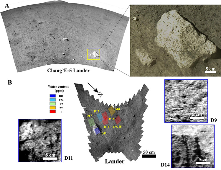 Chang E 5 spectroscopy of lunar soil 