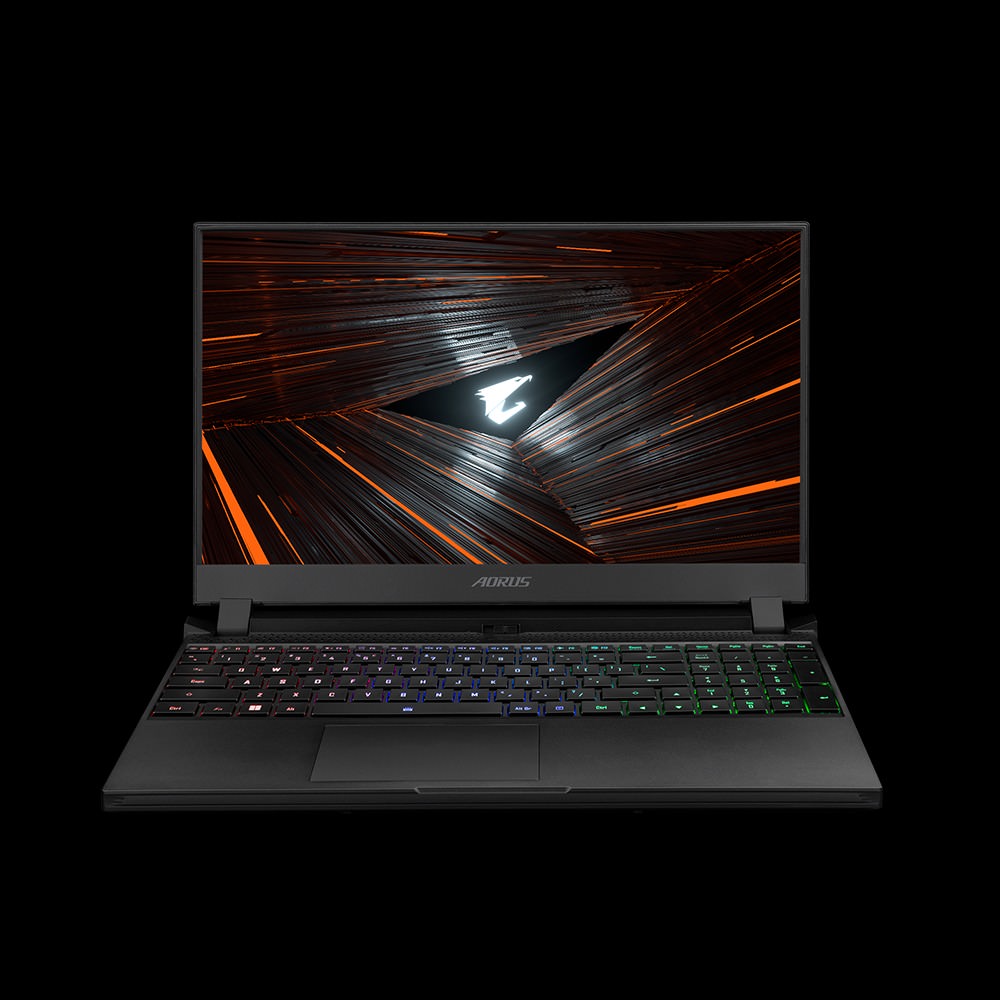 نمای جلوی لپ‌تاپ aorus 5 گیگابایت