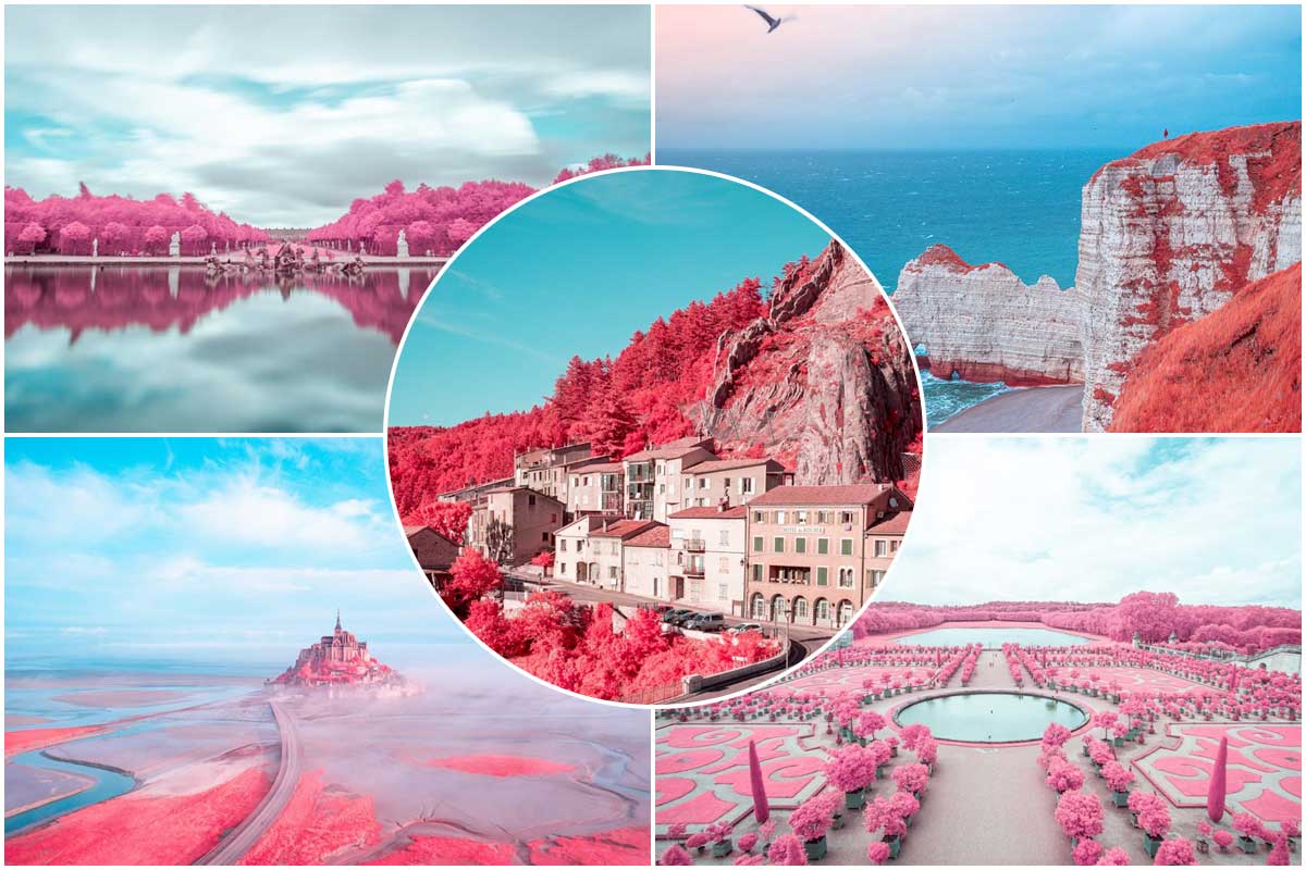 عکس‌های خیره‌کننده‌ی مادون قرمز از مناظر زیبای فرانسه
