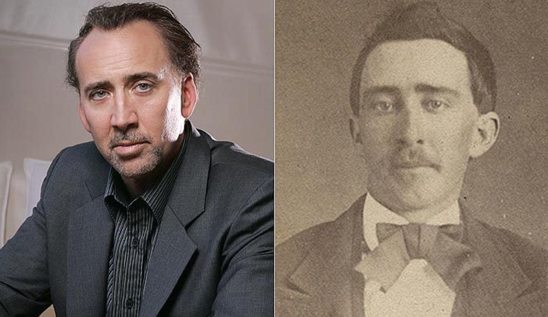 Nicolas Cage's resemblance to someone in the past