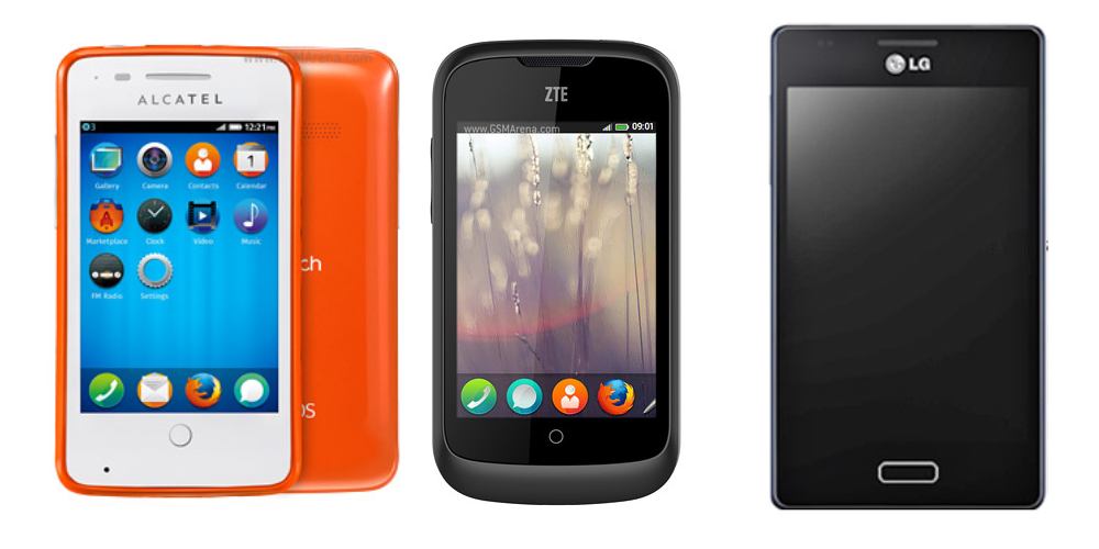 Phones equipped with Firefox operating system