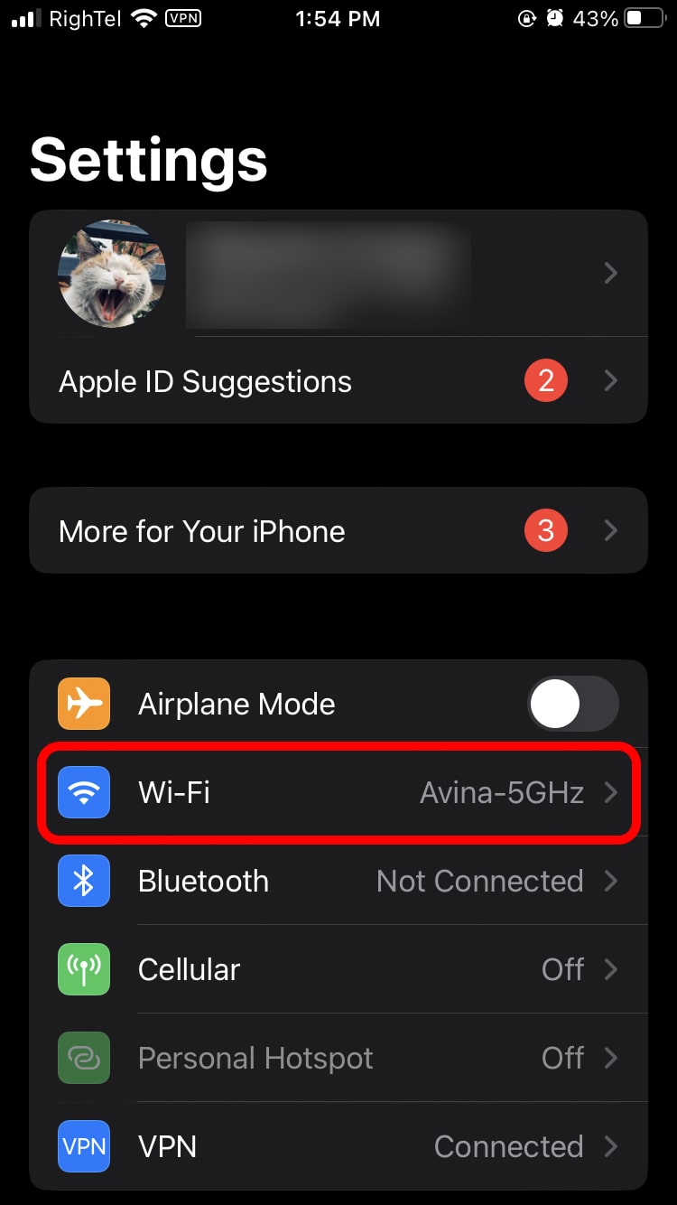 The first step is to find the Wi-Fi password on the iPhone