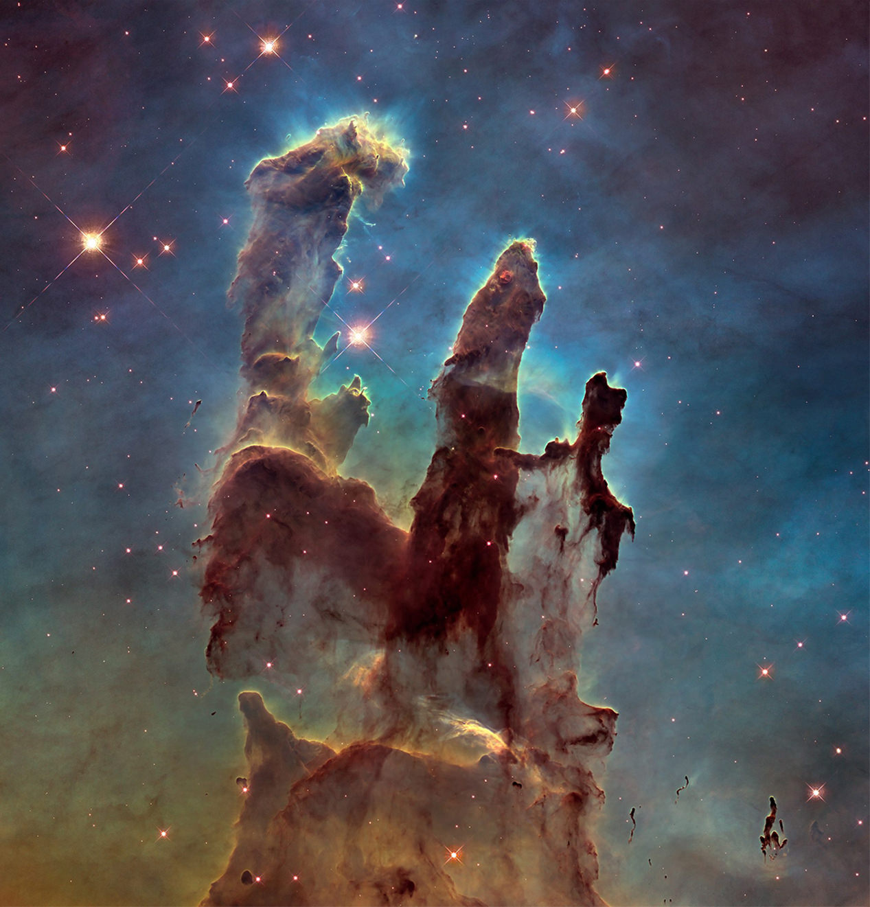 عکس| تلسکوپ جیمزوب ستون‌های آفرینش را به تصویر کشید