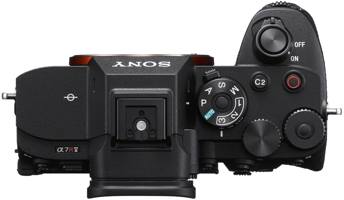دوربین سونی Sony A7R V از نمای بالا