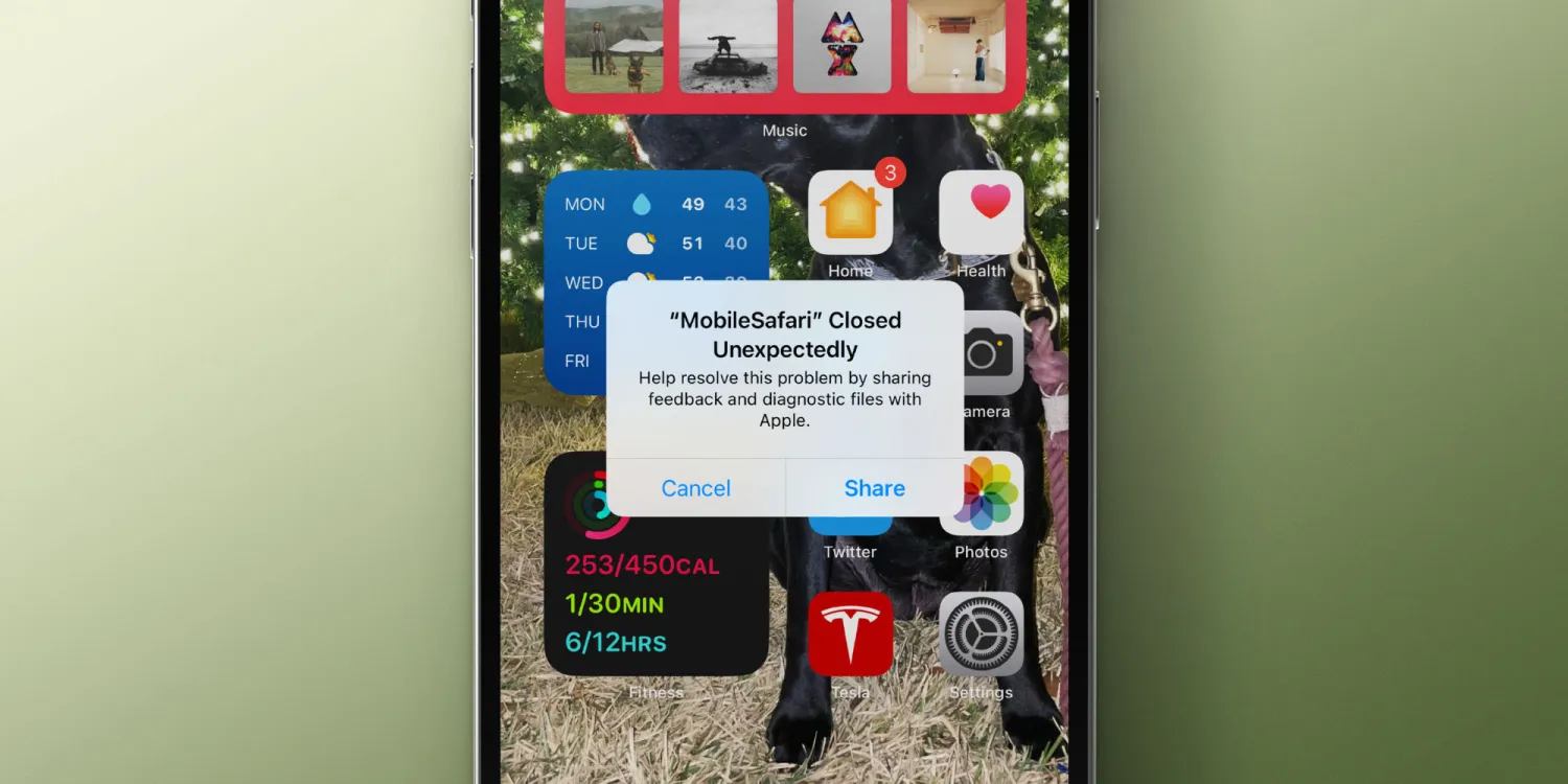 باگ سافاری در iOS 16