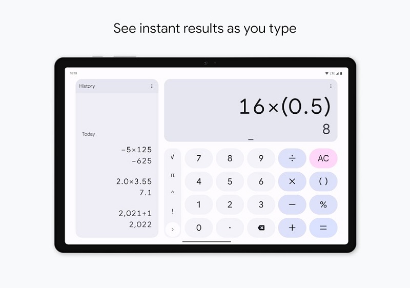 بهترین ماشین حساب های اندروید google calculator