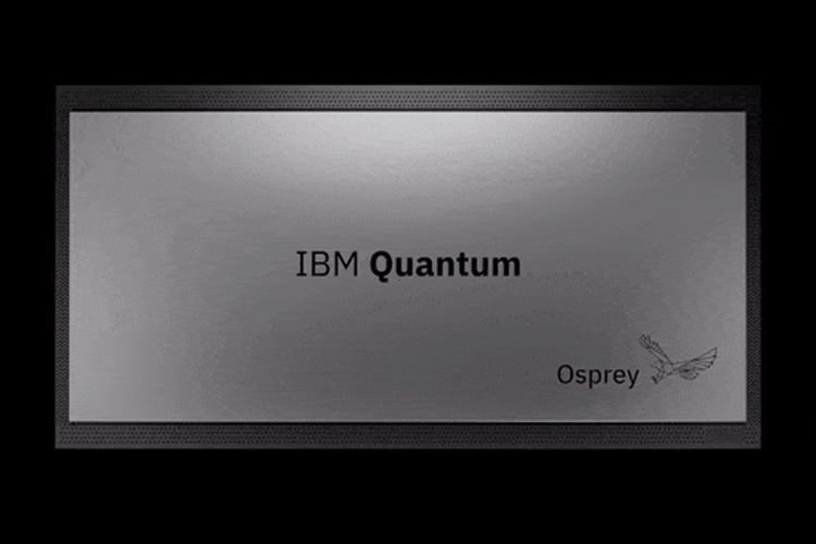 پردازنده کوانتومی آی بی ام IBM Osprey از نمای جلو