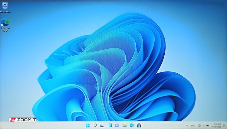 صفحه دسکتاپ ویندوز 11 پس از نصب