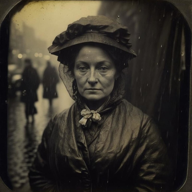AI generated portraits of Victorian people