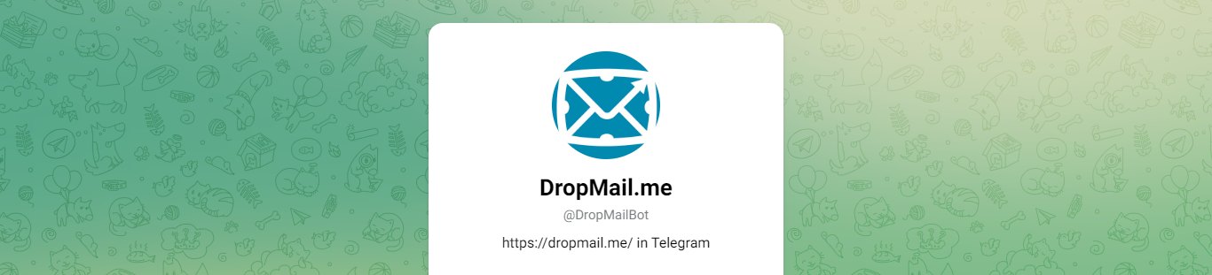 DropMail temporary email bot