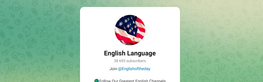 کانال تلگرام EnglishDaybyDay